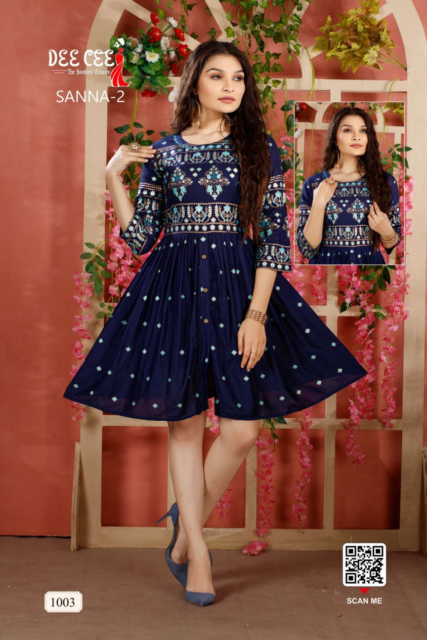 Sanna Fancy Wear Wholesale Printed Designer Kurtis